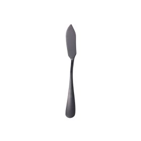 1pc Stainless Steel Cake Scraper Baking Tool - Black