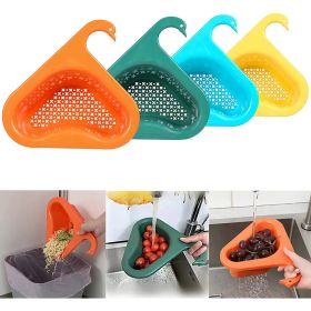 Swan Drain Basket Sink 4pcs, Kitchen Triangle Sink Filter, Corner Kitchen Sink Strainer Basket - multicolor