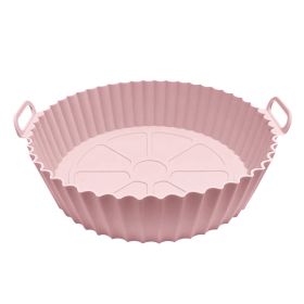 1/2pcs Air Fryer Silicone Pot; Reusable Air Fryer Liners; Silicone Air Fryer Basket; Food Safe Air Fryer Accessories - 1PCS Pink