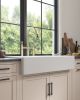 White Farmhouse Sink Deep Apron Sink Undermount Farmhouse Kitchen Sink Single Farm Sink - as Pic