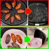 1/2pcs Air Fryer Silicone Pot; Reusable Air Fryer Liners; Silicone Air Fryer Basket; Food Safe Air Fryer Accessories - Pink + Gray