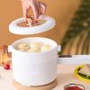 1pc Multi Functional Electric Cooker Mini Electric Cooker Household Dormitory Students Cook Instant Noodles Small Electric Frying Pan With Steamer - M