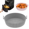 1/2pcs Air Fryer Silicone Pot; Reusable Air Fryer Liners; Silicone Air Fryer Basket; Food Safe Air Fryer Accessories - 1PCS Crimson