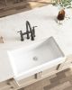 White Farmhouse Sink Deep Apron Sink Undermount Farmhouse Kitchen Sink Single Farm Sink - as Pic