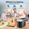 Small Portable Home Use Ice Maker,Black - as Pic