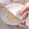 5/10pcs; Double Side Dishwashing Sponge Pan Pot Dish Wash Sponges Household Cleaning Tools Kitchen Tableware Dish Washing Brush - 5x Pink- 5x Green