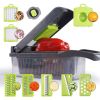 Multifunction Vegetable Fruit Slicer Chopper Food Container - One Size