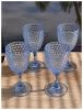 Diamond Cut Plastic Wine Glasses Set of 4 (12oz), BPA Free Acrylic Wine Glass Set, Unbreakable Red Wine Glasses, White Wine Glasses - as Pic