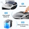 Small Portable Home Use Ice Maker,Black - as Pic