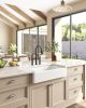 White Farmhouse Sink Deep Apron Sink Undermount Farmhouse Kitchen Sink Single Farm Sink - as Pic