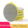 5/10pcs; Double Side Dishwashing Sponge Pan Pot Dish Wash Sponges Household Cleaning Tools Kitchen Tableware Dish Washing Brush - 5x Pink- 5x Green